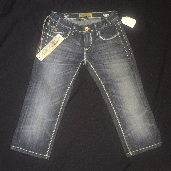 Mek USA Denim khora Capri pants size 23 - Picture 1 of 3